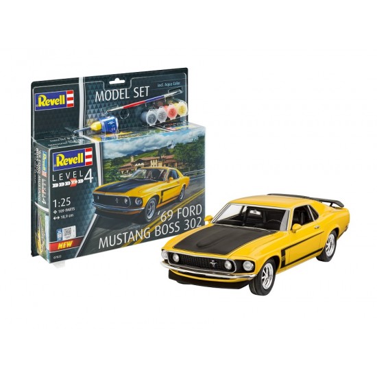 1/25 1969 Ford Boss 302 Mustang Model Set