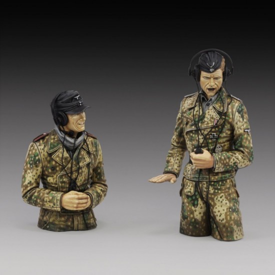 1/16 German Tank Crew in Pit Dot Part #2 (2 busts)