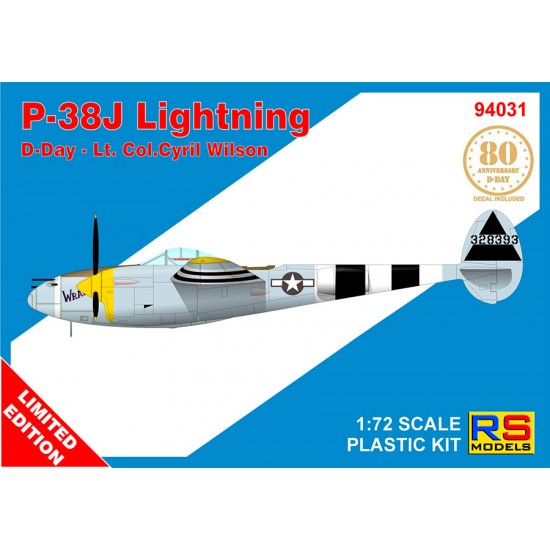 1/72 USAF P-38 Lightning Wrangler, 55FS 20FG France, D-Day June 1944