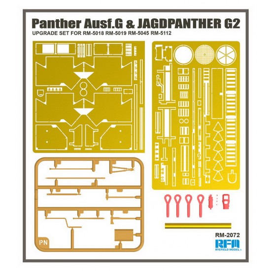 Rye Field Model 1/35 Panther Ausf.G & Jagdpanther G2 Upgrade Detail Set ...