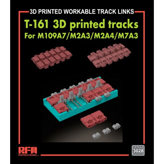 1/35 M109A7/M2A3/M2A4/M7A3 T-161 3D Printed Workable Tracks