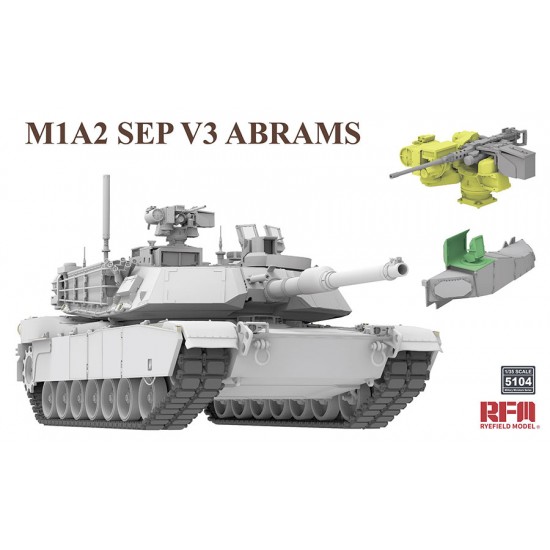 1/35 M1A2 Sep V3 Abrams Main Battle Tank Rye Field Model 5104