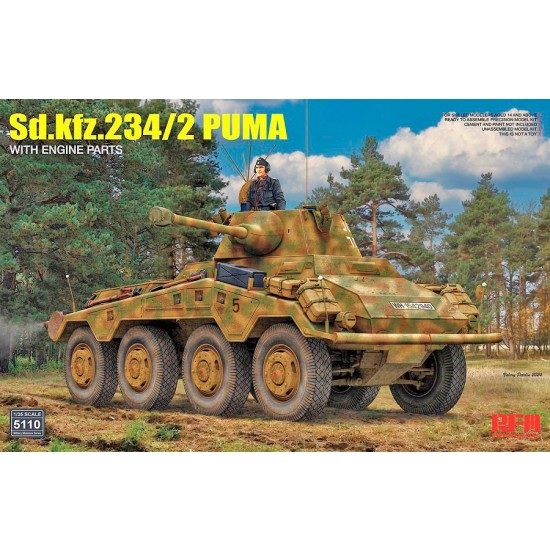 1/35 SdKfz.234/2 Puma with Engine Parts