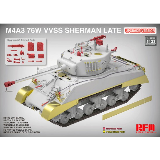 1/35 M4A3 76W VVSS Sherman Late [Upgrade Version]