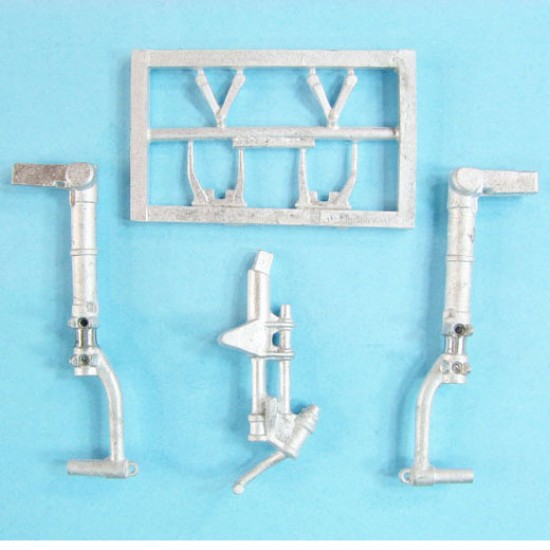 1/32 P-51D Mustang Landing Gear for Revell kits (white metal)