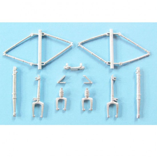 1/48 Ka-27 Helix Landing Gear for Hobby Boss kits (white metal)