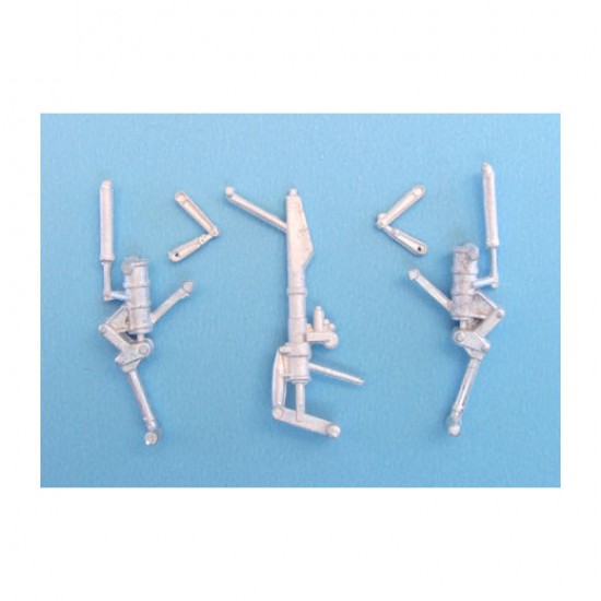 1/72 MiG-25 Foxbat Landing Gear for lCM kits (white metal)