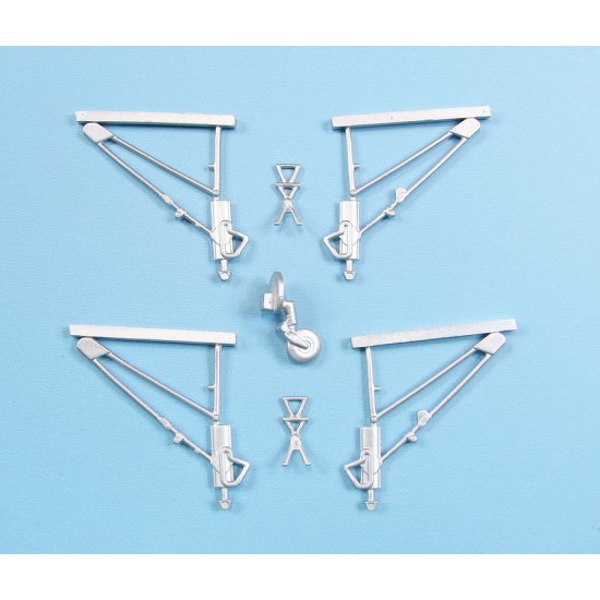 1/72 DeHavilland Mosquito B.XVI Landing Gear for Airfix kits (white metal)