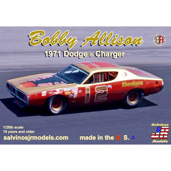 1/25 Bobby Allison 1971 Dodge Charger Flathood