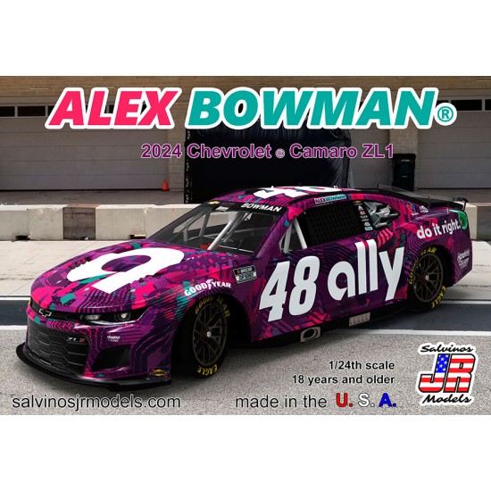 1/24 Hendrick Motorsports Alex Bowman #48 2024 Ally Scheme [HMC2024ABP]