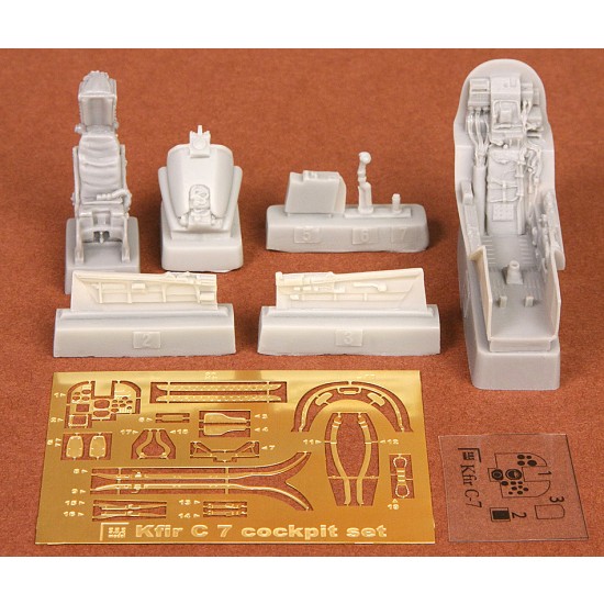 1/48 IAI Kfir C7 Cockpit Set for Kinetic kit (Resin+PE)