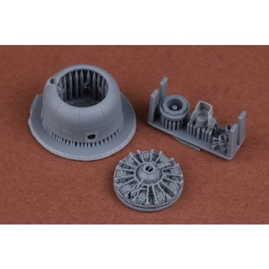 1/72 SBD-2/3 Dauntless Engine and Cowling set for Flyhawk kit