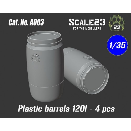 1/35 Plastic Barrels 120L (4pcs)