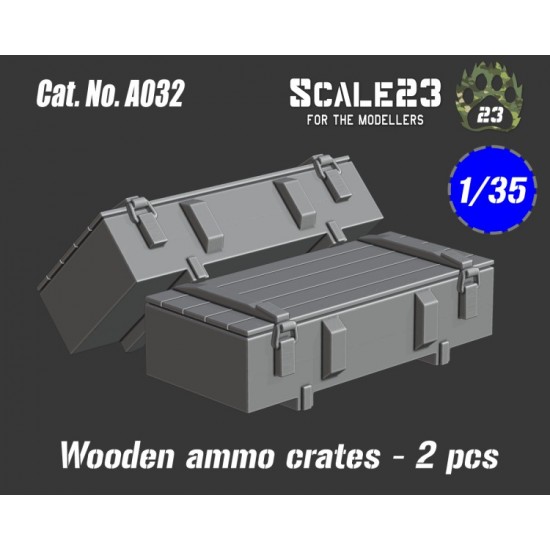 1/35 Wooden Ammo Crates (2pcs)