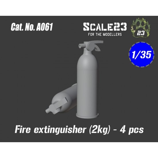 1/35 Fire Extinguisher 2kg (4pcs)