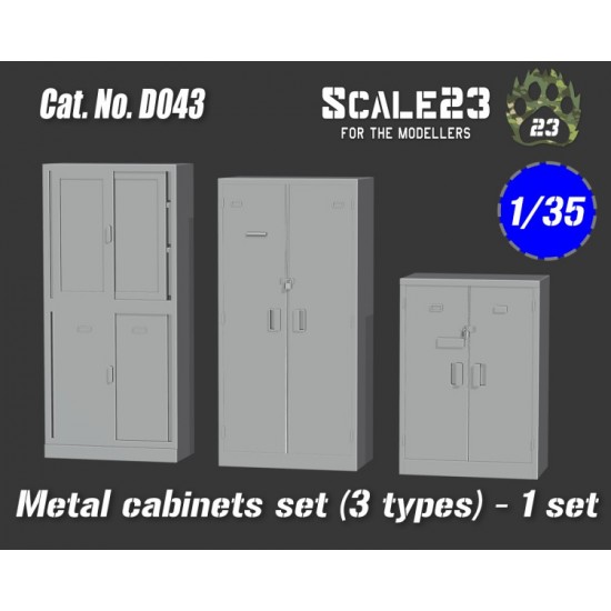 1/35 Metal Cabinets Set (3 Types)