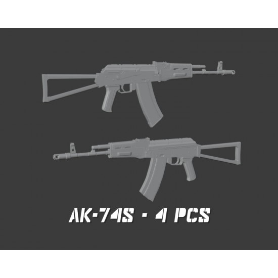 1/35 AK-74S Assault Rifle (4pcs)