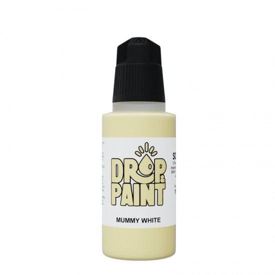 Drop & Paint Range Acrylic Colour - Mummy White (17ml)