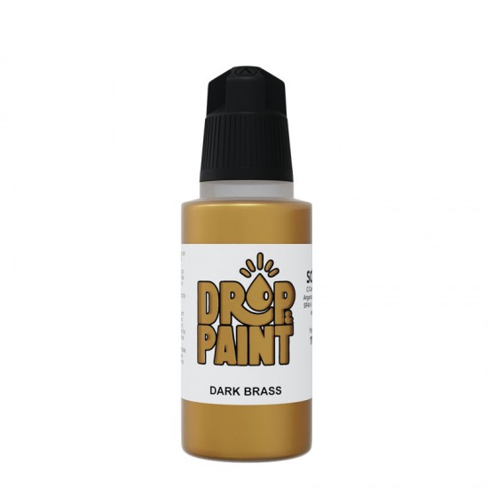 Drop & Paint Range Acrylic Colour - Dark Brass (17ml)