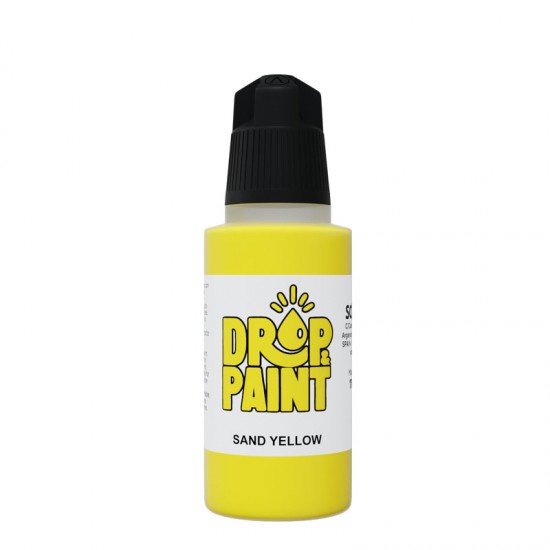 Drop & Paint Range Acrylic Colour - Sand Yellow (17ml)