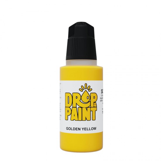 Drop & Paint Range Acrylic Colour - Golden Yellow (17ml)