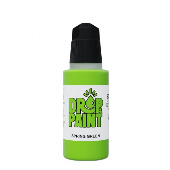 Drop & Paint Range Acrylic Colour - Spring Green (17ml)