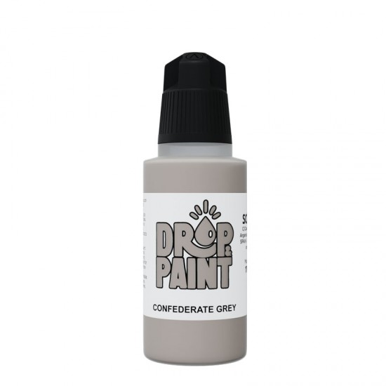 Drop & Paint Range Acrylic Colour - Confederate Grey (17ml)