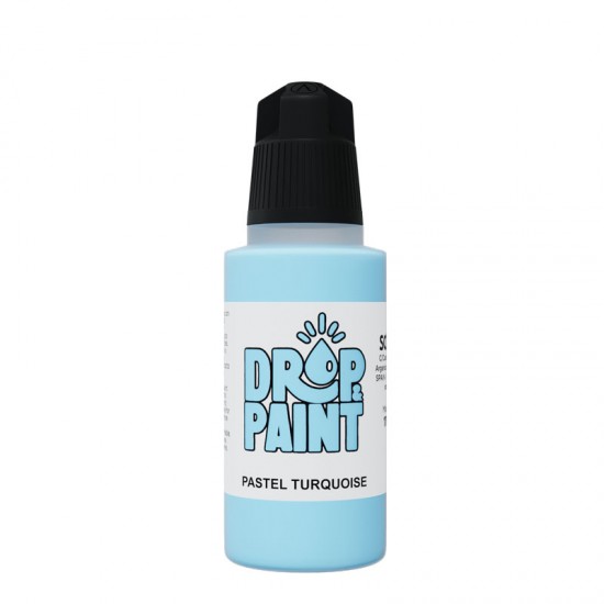 Drop & Paint Range Acrylic Colour - Pastel Tuquoise (17ml)