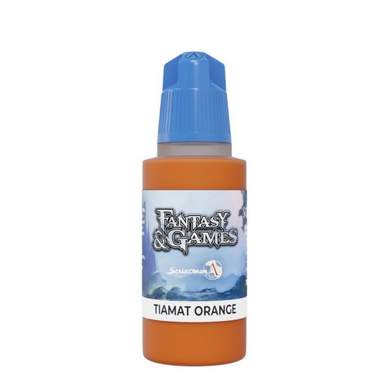 Acrylic Paint - Fantasy & Games #Tiamat Orange (17ml, Satin Finish)