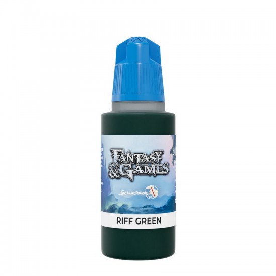 Acrylic Paint - Fantasy & Games #Riff Green (17ml, Satin Finish)