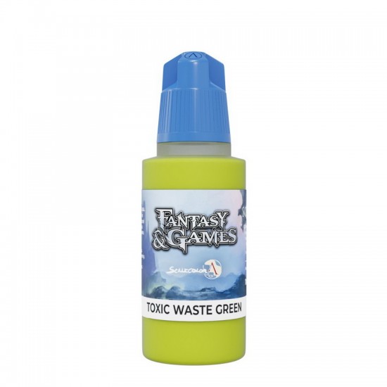 Acrylic Paint - Fantasy & Games #Toxic Waste Green (17ml, Satin Finish)