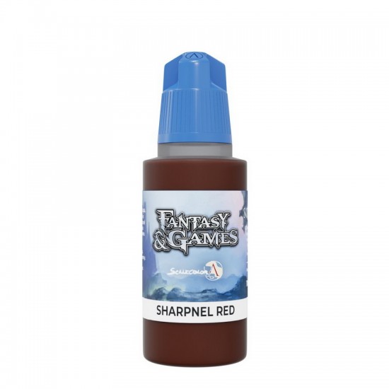 Acrylic Paint - Fantasy & Games #Sharpnel Red (17ml, Satin Finish)