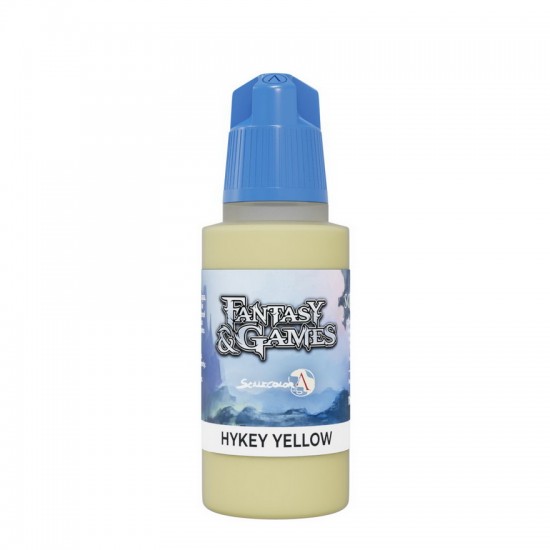 Acrylic Paint - Fantasy & Games #Hykey Yellow (17ml, Satin Finish)