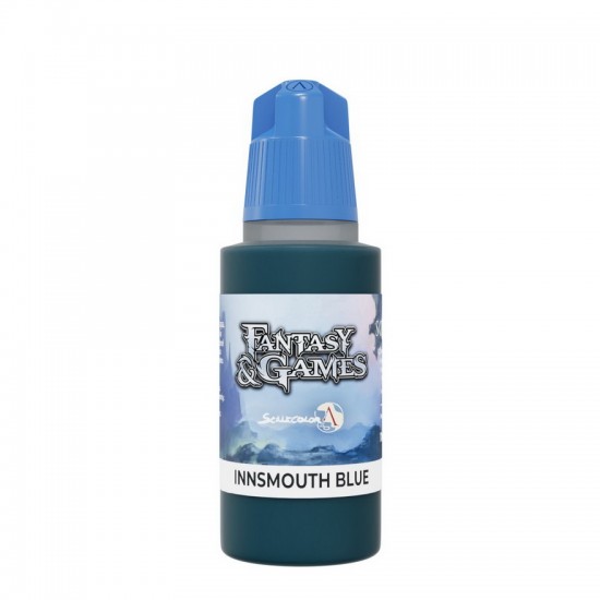 Acrylic Paint - Fantasy & Games #Innsmouth Blue (17ml, Satin Finish)