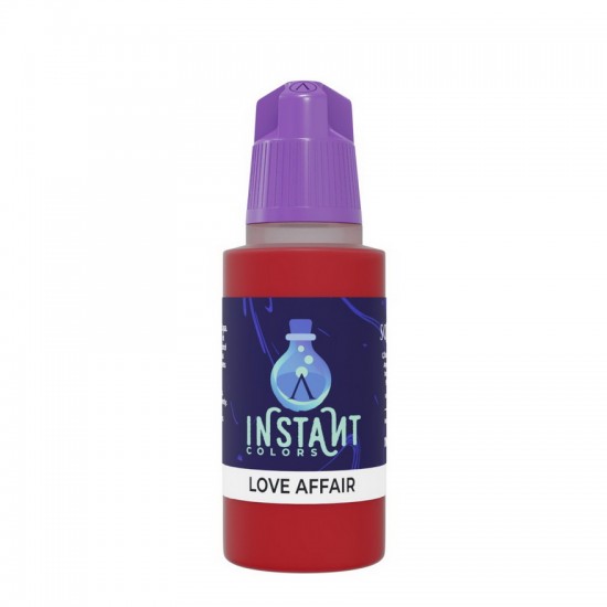 Acrylic Paint - Instant Colors #Love Affair (17ml, Rapid Application, Matt Finish)