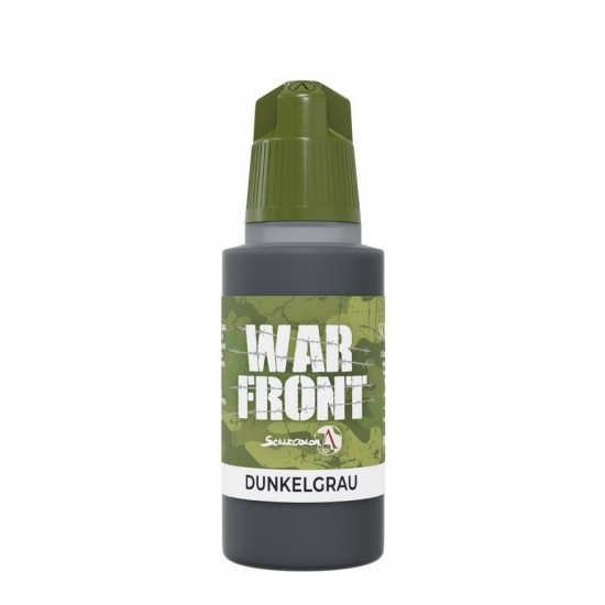 Acrylic Paint - Warfront #Dunkelgrau (17ml, Matt Finish)