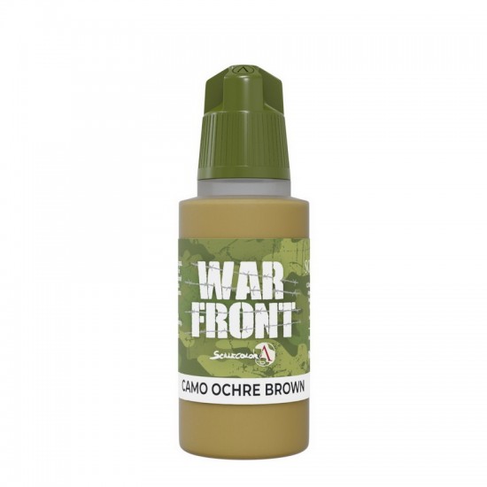 Acrylic Paint - Warfront #Camo Ochre Brown (17ml, Matt Finish)