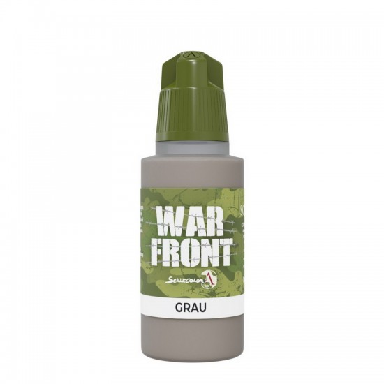 Acrylic Paint - Warfront #Grau (17ml, Matt Finish)