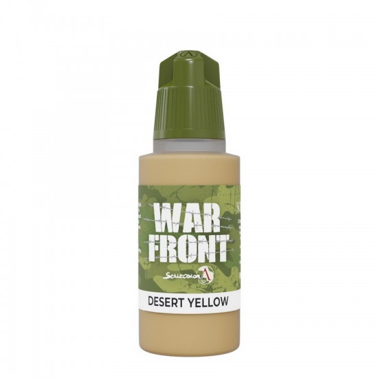 Acrylic Paint - Warfront #Desert Yellow (17ml, Matt Finish)