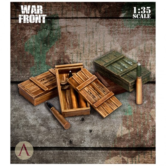 1/35 German Supplies - Ammo Boxes & Ammunition for Panther Tank