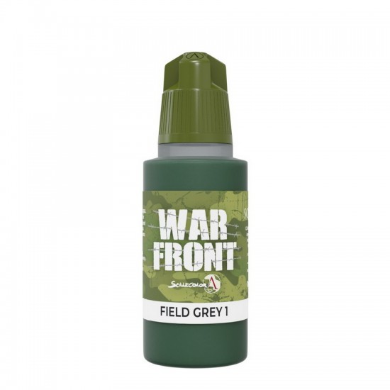 Acrylic Paint - Warfront #Field Grey 1 (17ml, Matt Finish)