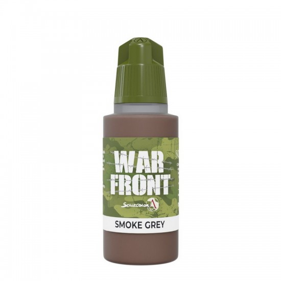 Acrylic Paint - Warfront #Smoke Grey (17ml, Matt Finish)