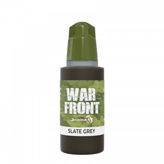 Acrylic Paint - Warfront #Slate Grey (17ml, Matt Finish)