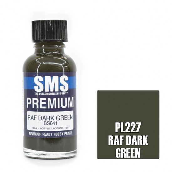 Acrylic Lacquer Paint - Premium #RAF Dark Green (30ml)