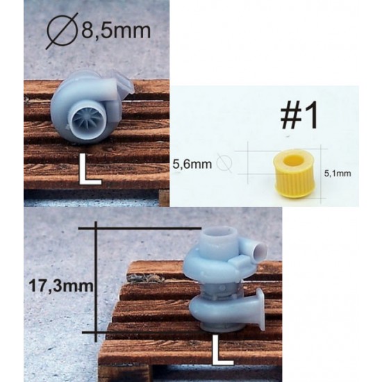 1/24 Turbocharger L Size with Air Filter #1