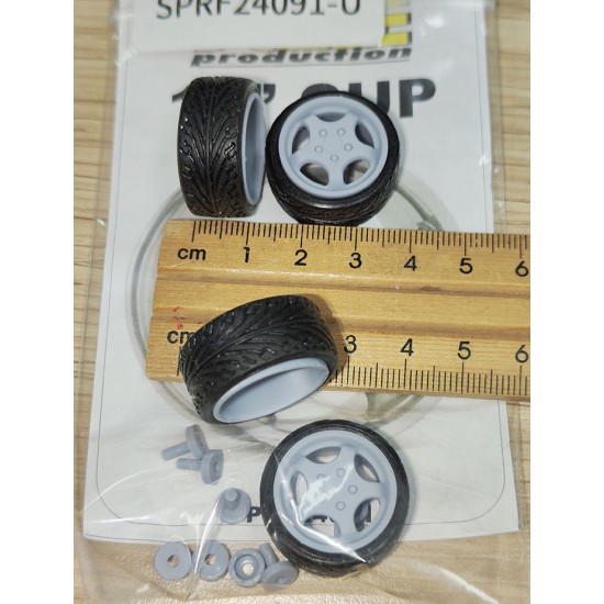 1/24 17" Cup Wheels with Tyres version U (4pcs)