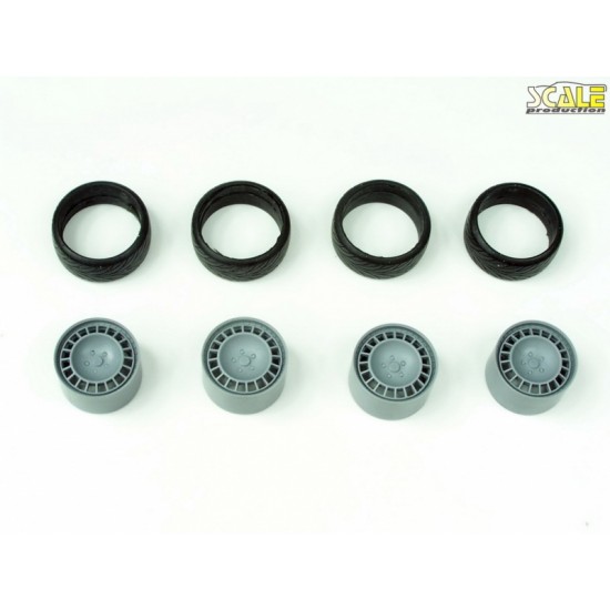 1/24 18" SPW 2.1 Wheels set (4 tread tyres & Rims)