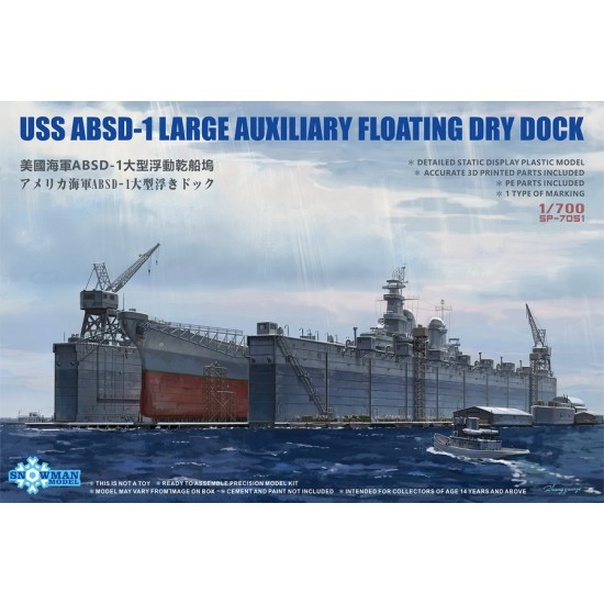 1/700 USS ABSD-1 Large Auxiliary Floating Dry Dock