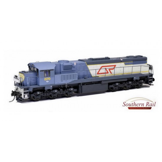 HO Scale 16.5mm QR 1550 Class Diesel Locomotives - Blue #1572 C.1972-89