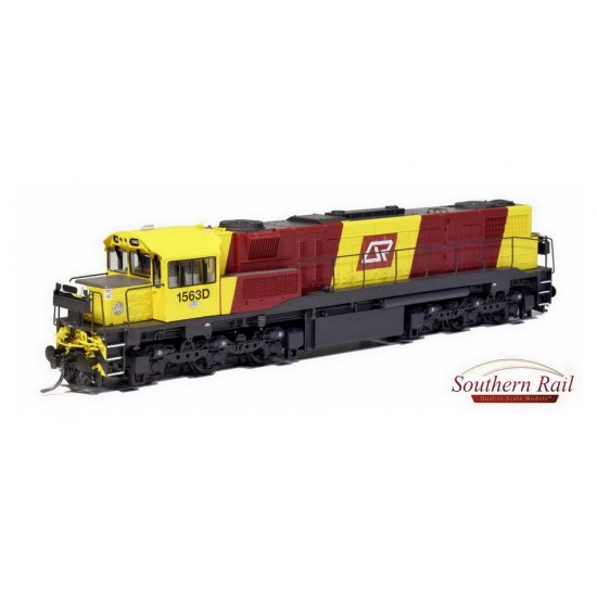 HO Scale 12mm QR 1550 Class Diesel Locomotives - Broncos #1563D C.1995-98